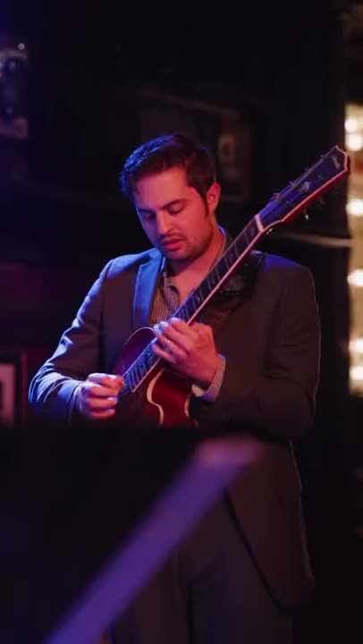 Live jazz guitarist on our stage