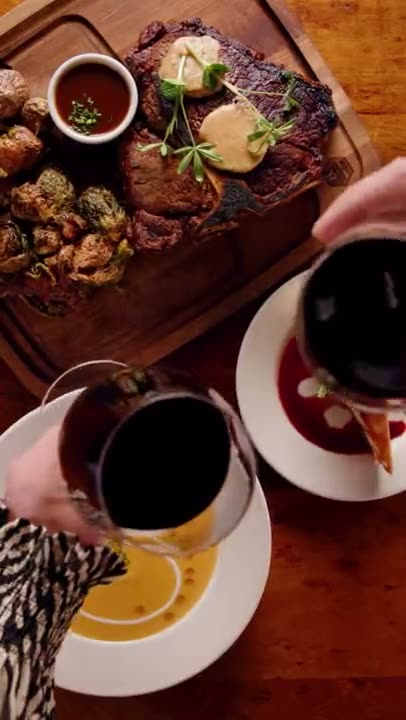 Dinner for two spread